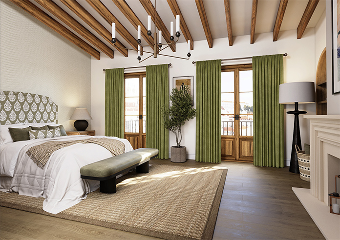 Faux Suede, Olive - Made to Measure Curtains - Image 7